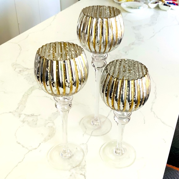 Three candle holders/ home decor 🌷🌷🌷 - Picture 2 of 10